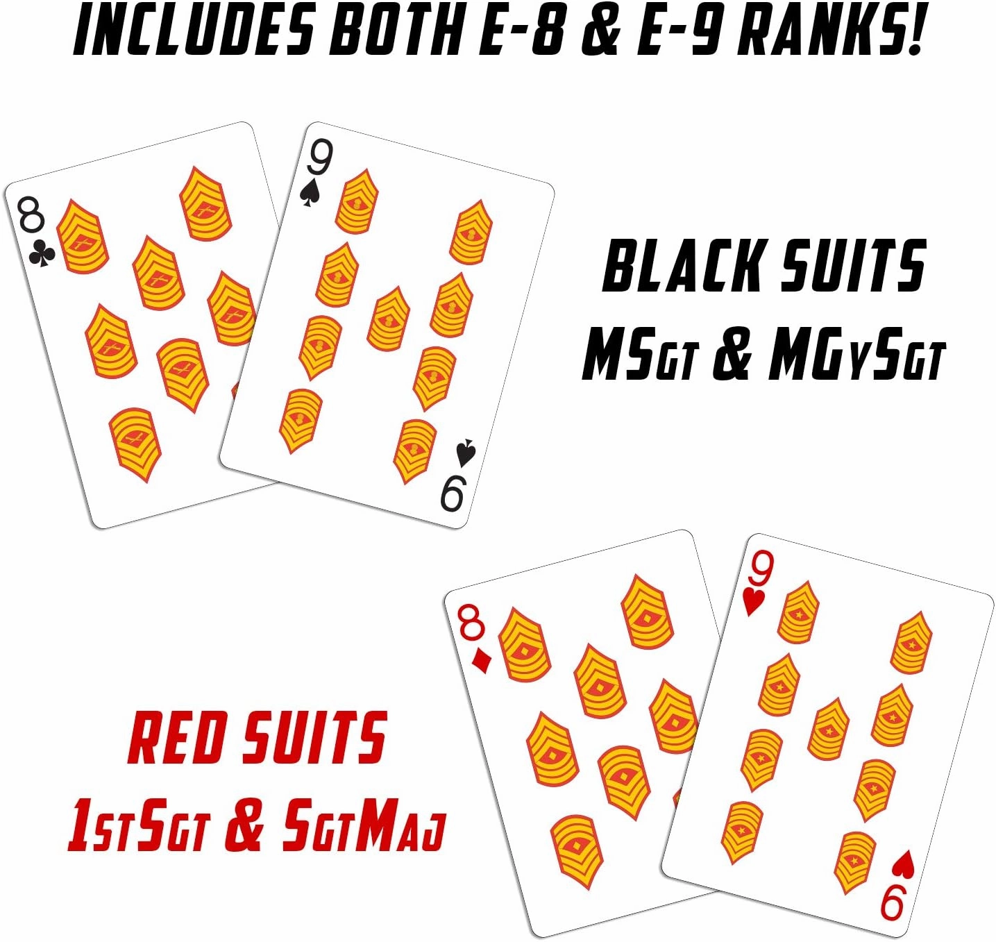 Marine Corps Gift Set | Playing Cards with USMC Dice | Officially Licensed Deck & EGA Dice | Great Gift for Marines | USMC Card & Dice Set