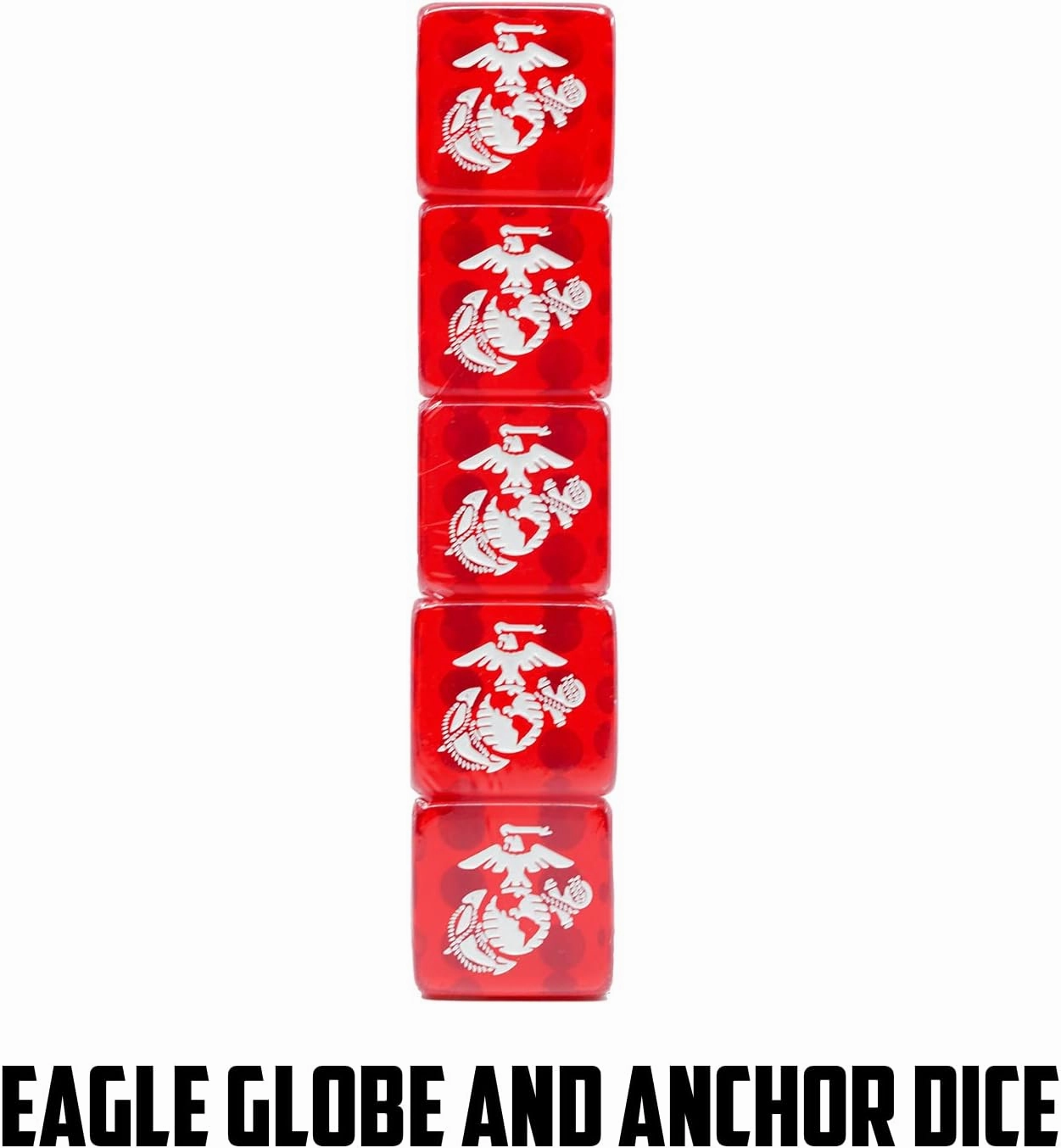 Marine Corps Gift Set | Playing Cards with USMC Dice | Officially Licensed Deck & EGA Dice | Great Gift for Marines | USMC Card & Dice Set