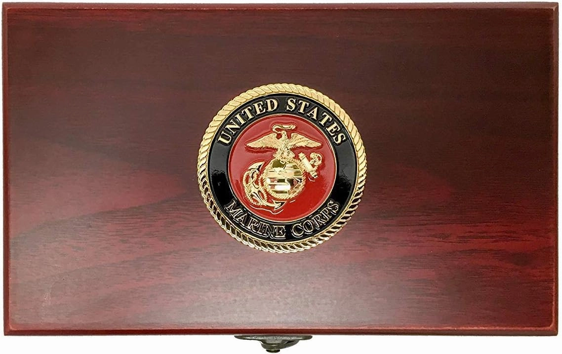Marine Corps Gift Set | Playing Cards with USMC Dice | Officially Licensed Deck & EGA Dice | Great Gift for Marines | USMC Card & Dice Set