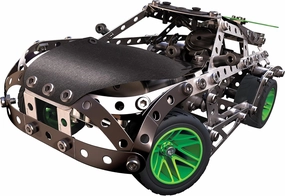 MECCANO Erector, Motorized Mountain Rally Vehicle, 25 Model Building Set, 407 Pieces, for Ages 9 , STEM Construction Education Toy