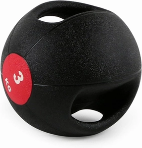 Medicine Ball Medicine Ball, Elastic Ball with Handle, Gravity Ball, Waist and Abdomen Balance Ball, with Anti-Leakage Nozzle, 3KG/4KG/5KG/6KG/7KG/8KG/9KG/10KG (Size : 3kg/6.6lb)