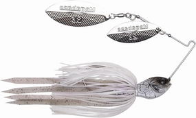 Megabass SV-3 Double Willow Spinnerbait - White Python, 3/8 oz