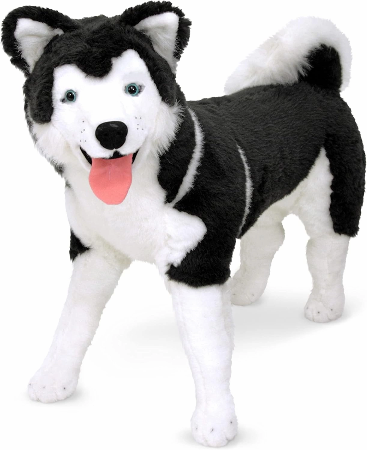 Melissa & Doug Giant Siberian Husky - Lifelike Stuffed Animal Dog (over 2 feet tall)