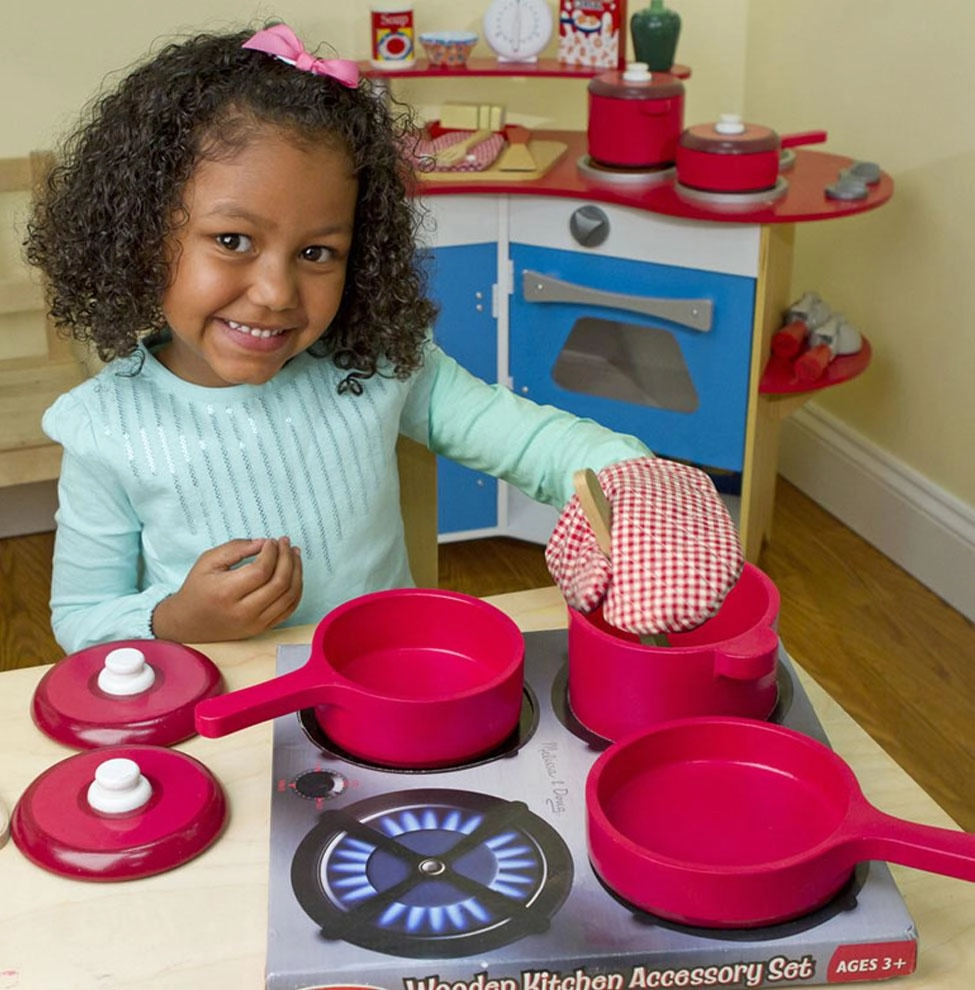 Melissa & Doug Wooden Kitchen Accessory Set