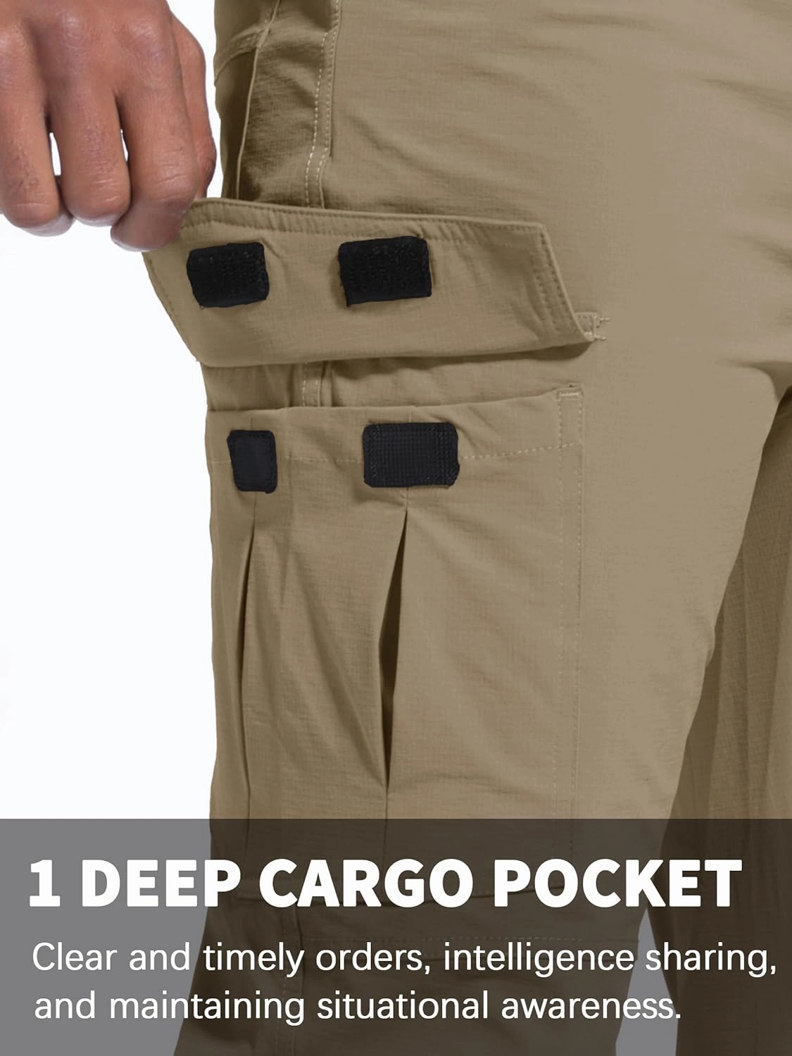 Men's Hiking Pants Quick-Dry Lightweight Waterproof Travel Outdoor Camping Hunting Fishing Work Cargo Pants