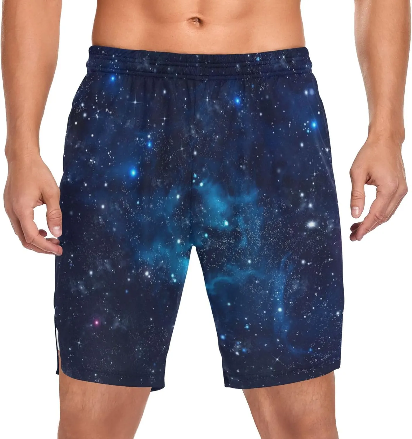 Men's 2 in 1 Workout Running Shorts, Gym Athletic Shorts for Men Lightweight Training with Pockets and Towel Loop