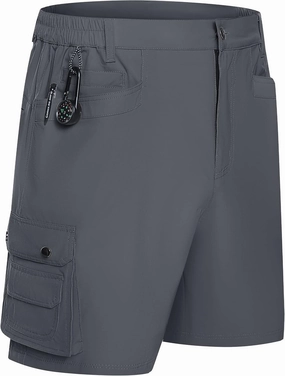 Mens Golf Shorts Quick Dry Casual Cargo Hiking Work Shorts with Multi Pocket for Travel Fishing Tactical