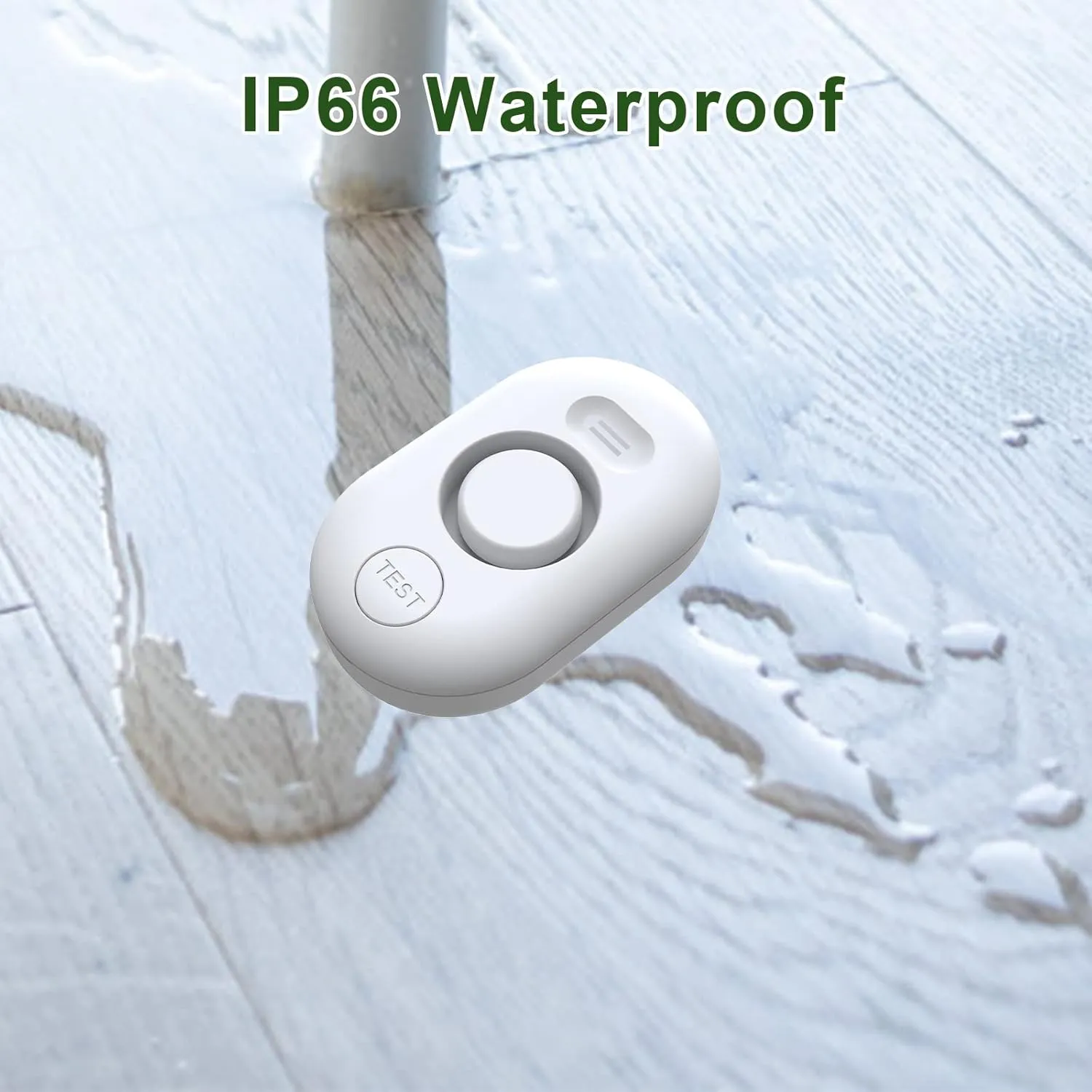 METAK Water Leak Detector Sensor Alarm: Home Water Flooding Monitor Smart Sink Overflow Monitoring Adjustable Wet Moisture Alert Pipe Leakage Drip Detection Warning for Basement Floor (2 Sensor)