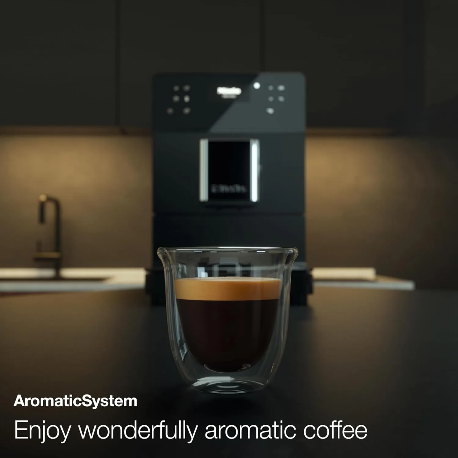 Miele CM 5310 Silence Automatic Coffee Maker - With OneTouch for Two, AromaticSystem, coffee pot, cleaning programs and more, in Obsidian Black