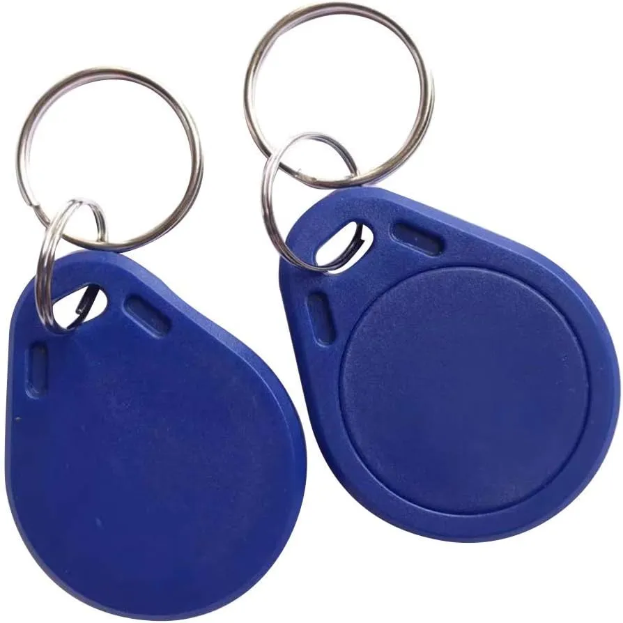 MIFARE Ultralight C - Contactless Ticket IC MF0ICU2 13.56Mhz Key Fob Blue Color (Pack of 10) (50 pF)