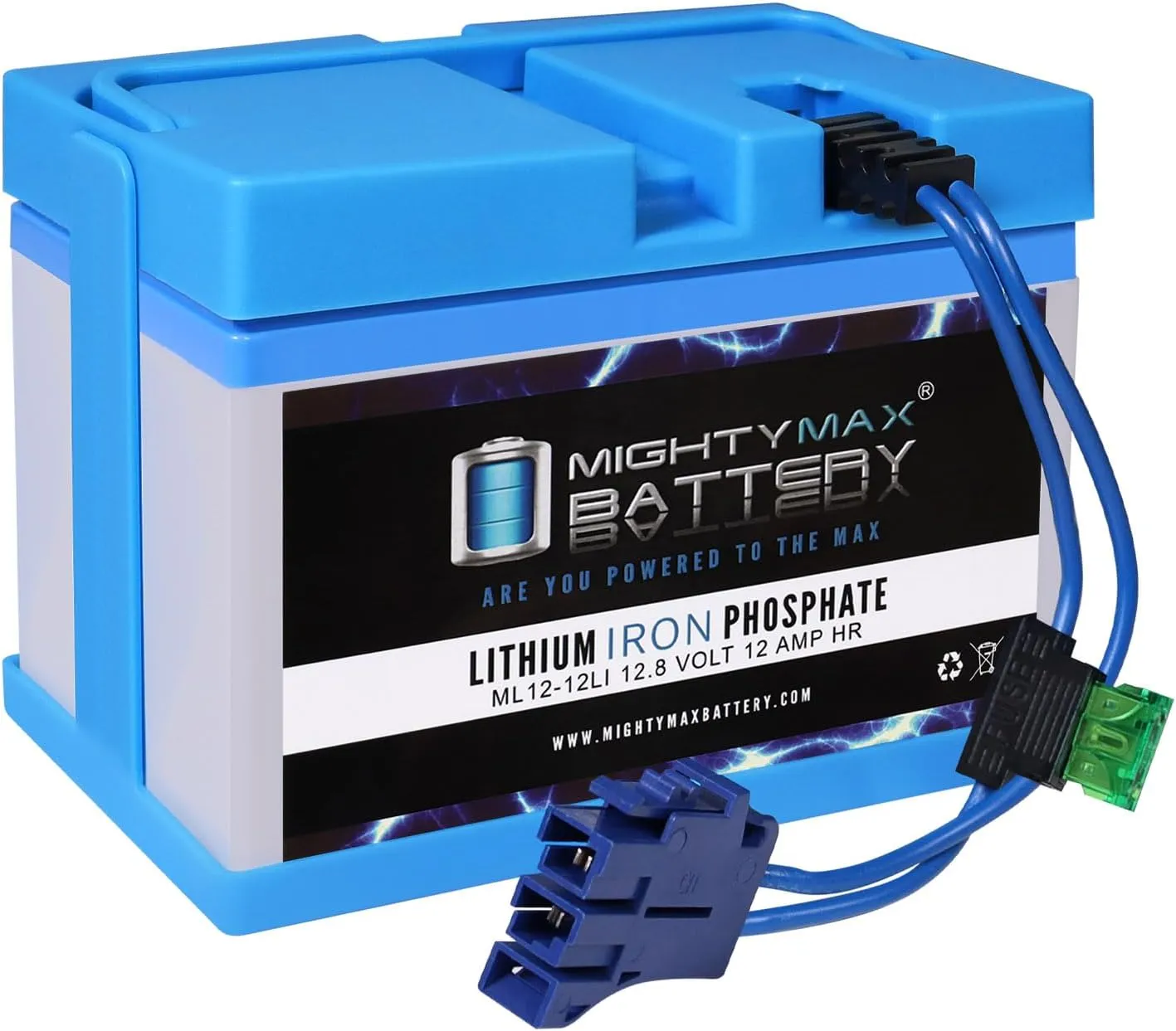 Mighty Max Battery 12V 12AH Lithium F2 Replacement Battery Compatible with Cub Cadet Tractor IGOR0024 Peg Perego