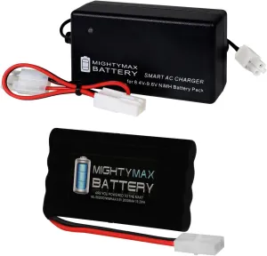 Mighty Max Battery 9.6V 2000mAh Battery for XMODS Custom RC 1:16 Scale Buggy Kit   Charger
