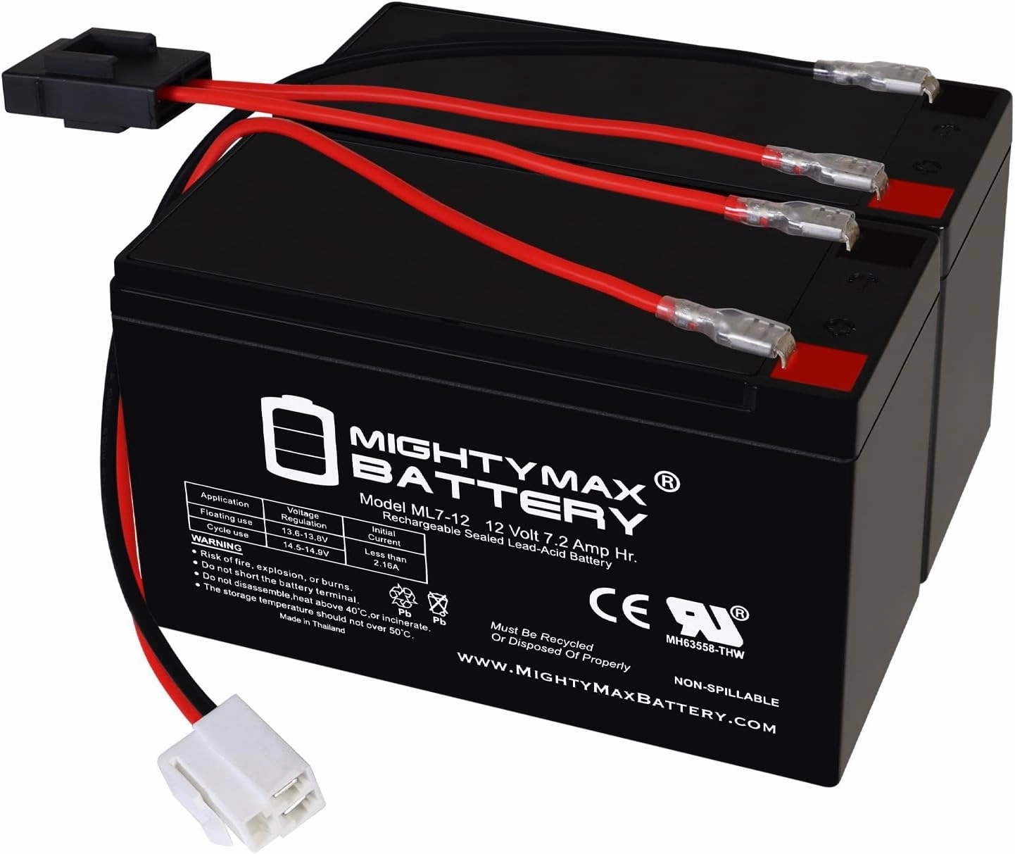 Mighty Max Battery 12V 7Ah SLA Replacement Battery Compatible With All Terrain Scooter Green/Black- Off Roading Electric Scooter