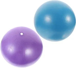 Mikikit 2pcs Fitness Balls for Women Durable Exercise Tools for Yoga Pilates Hollow Core Balls for Home Workouts Enhance Posture