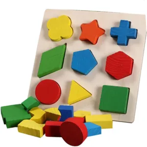 Milisten 1set Geometric Matching for Boy Girl Educational Shape Recognition Toy to Creativity and Color Identification Skills