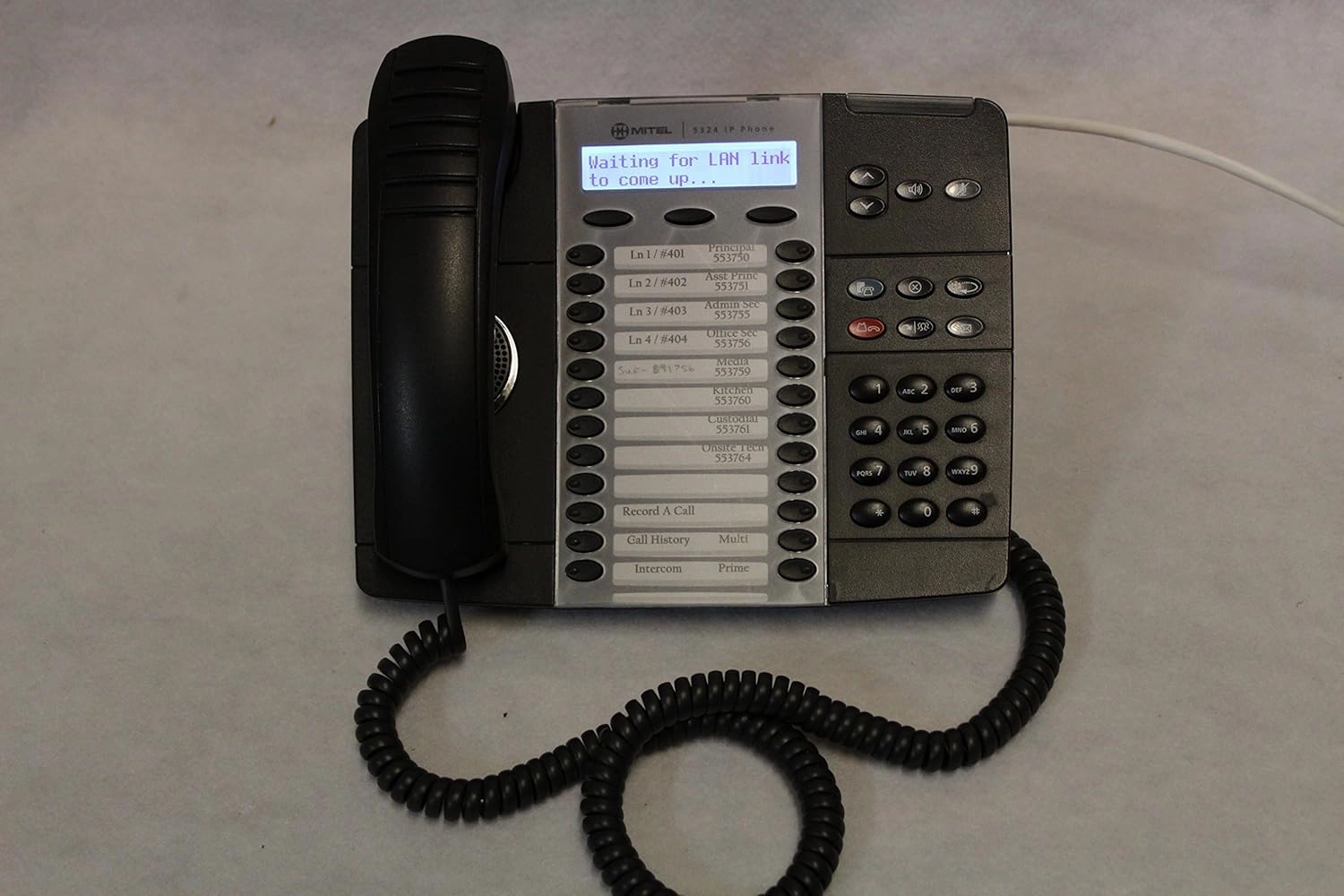 Mitel 5324 IP Phone Part number 50005664 Telephone, Black (Renewed)