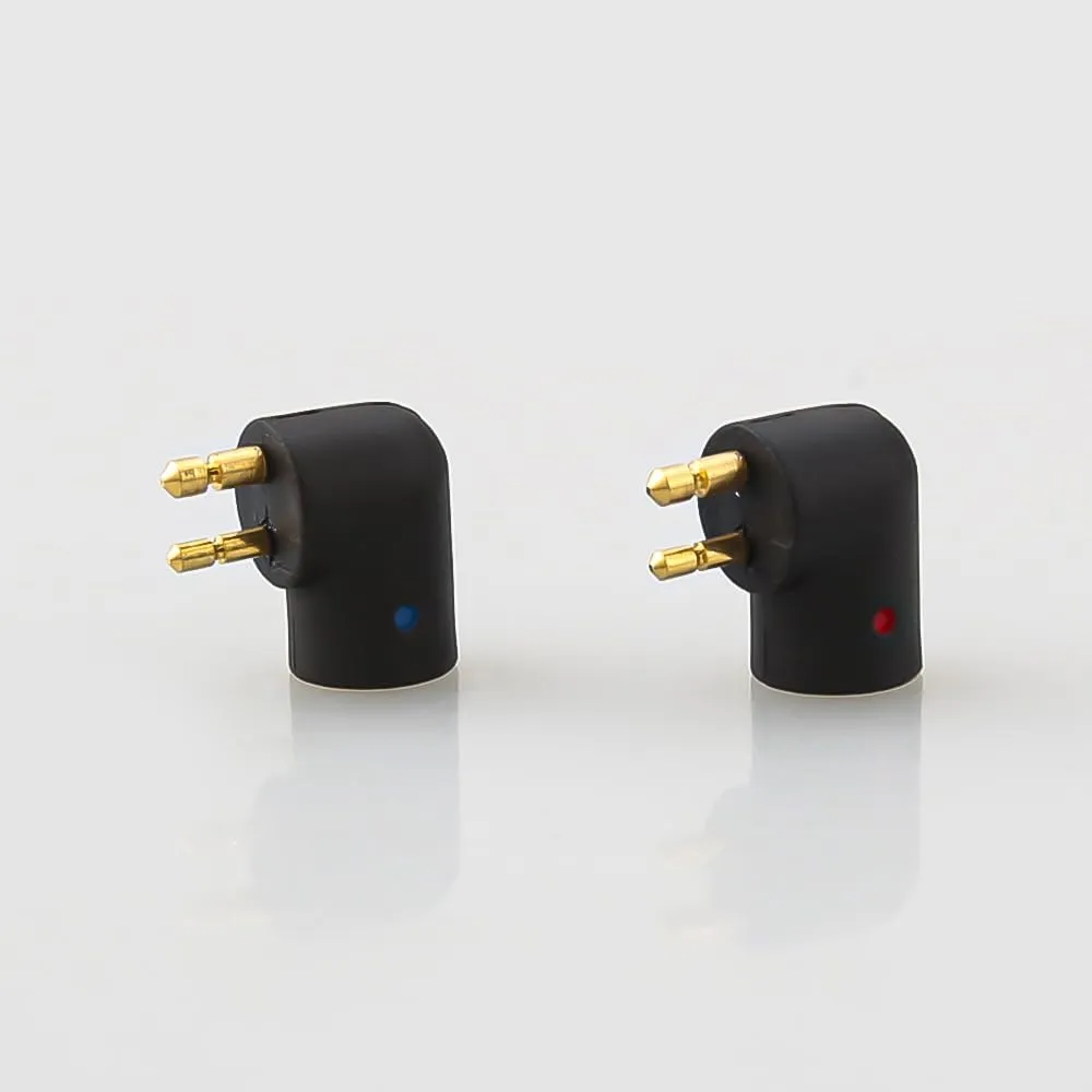 MMCX Cable Connected to ER4P ER4B ER4S ER4PT ER6I Earphone for Etymotic Series Earphone Audio Jack Adapte Curved Shape (Black)