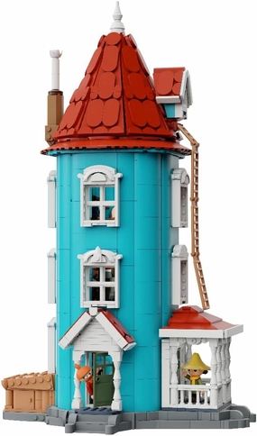Modular Fairytale House Building Set Blue Tower House with Classic Characters, Openable Structure, and Detailed Interior - Home Display Kit for Fans and Adults