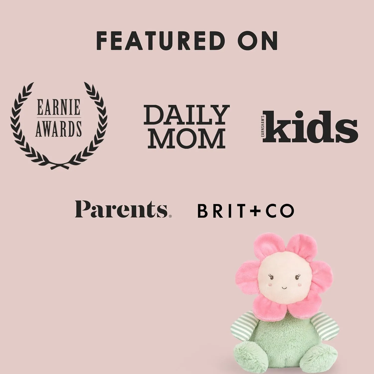 MON AMI Flower Pal Doll Stuffed Toy – 7”, Flower Plush Toy, Use as Toy or Nursery Room Décor, for Kids of All Ages