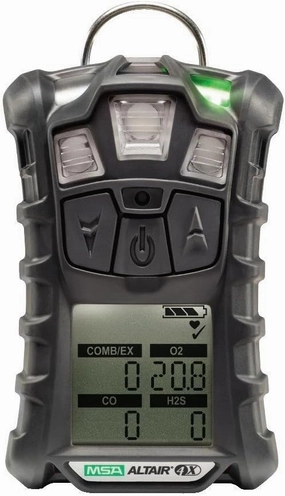 MSA 10107602 ALTAIR 4X Multi-Gas Detector - (LEL, O2, CO, H2S), Color: Charcoal, Portable Gas Monitor, Durable, Safety, Handheld, CSA Approval, Instrument Only
