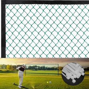 Multifunction Golf Ball Netting Impact Golf Barrier Net Practice Hitting Net for Indoor or Outdoor Use 10 x 3 Ft- 10x 30 Ft