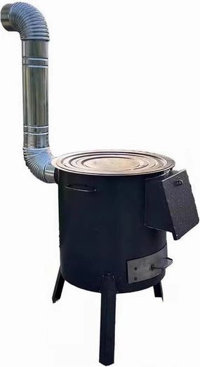 Multifunctional portable detachable wood stove, outdoor camping wood stove, mobile stove camping stove, Black, 617842