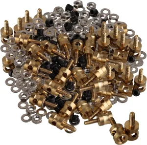 Mxfans 200Pcs 2mm Diameter RC Adjustable Pushrod Connector Linkage Stoppers for RC Airplane Helicopter Model