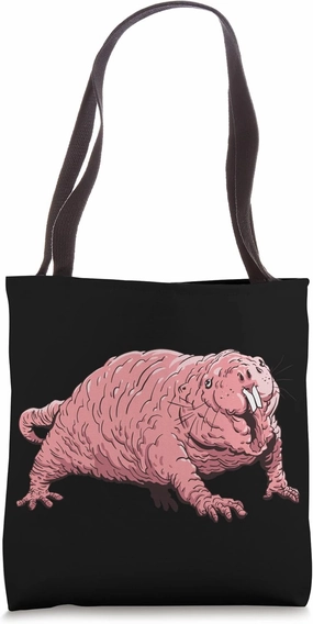 Naked Mole Rat Rodent Lovers Funny Naked Mole Lovers Tote Bag