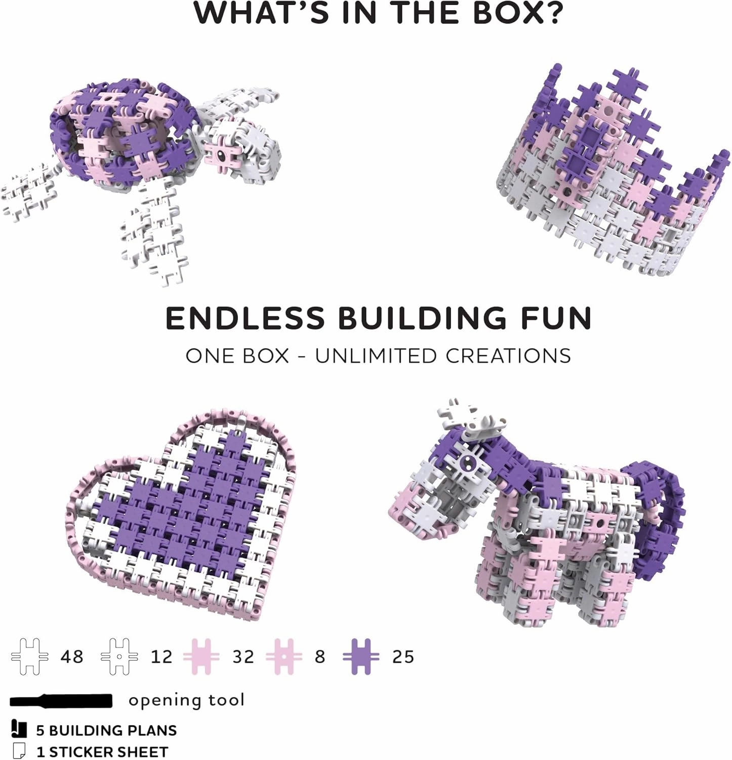 Nano Clics Fantasy Builders 125, Construction Toys for Children Ages 8 and up, Creative Educational Toys in a 125 Piece Set, Building Blocks for Girls and Boys, Durable Toys