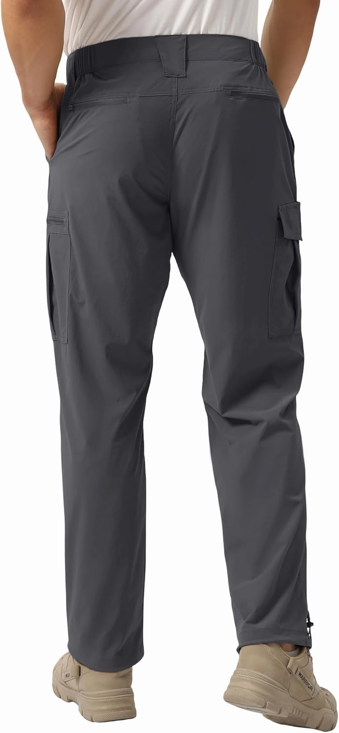 NATUVENIX Hiking Pants Men Lightweight Mens Travel Pants Quick Dry Cargo Pants for Men Stretch Work Pants Water Resistant