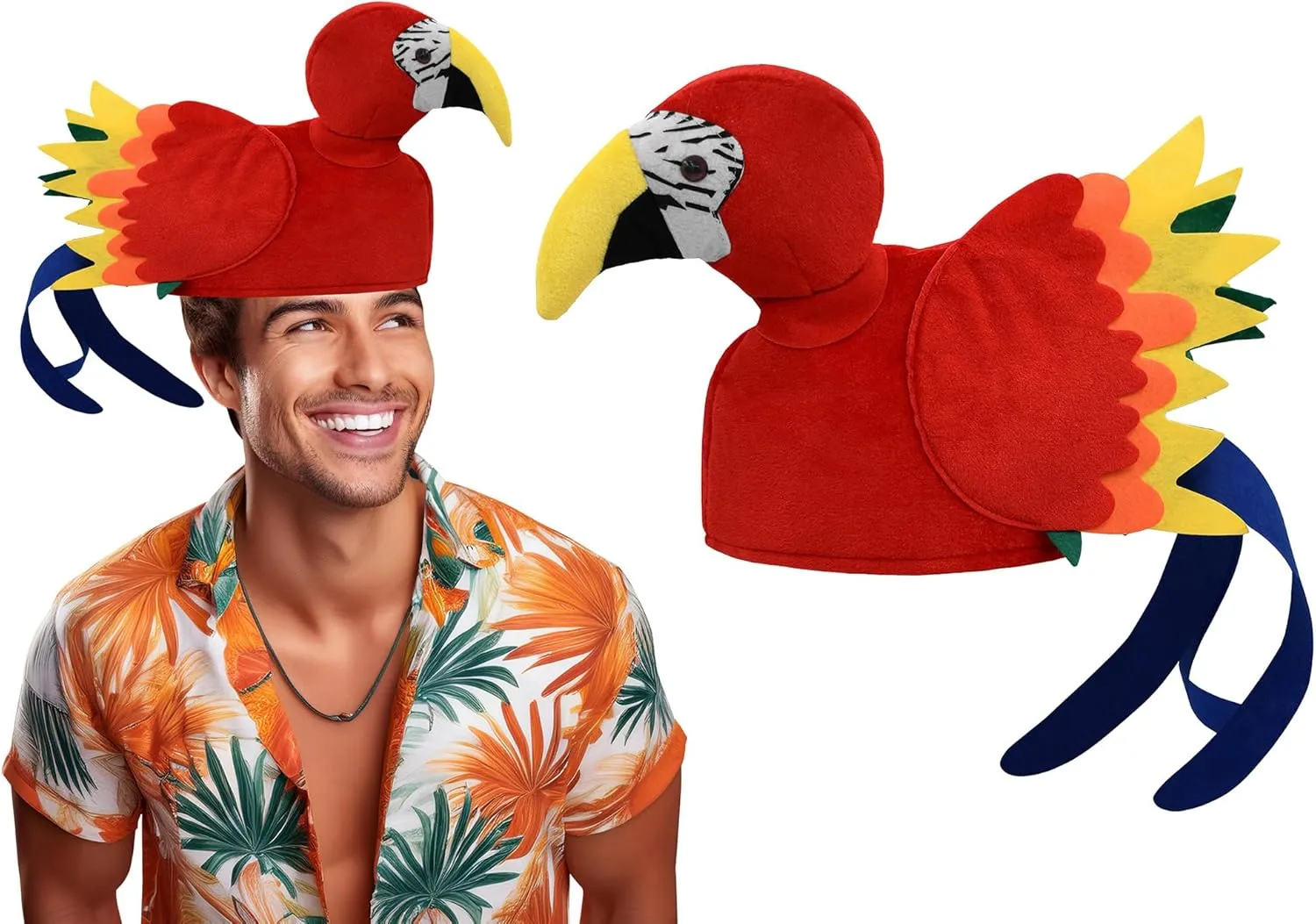 Nicky Bigs Novelties Adult Funny Plush Animal Hat Bird Themed Headwear Events Hilarious Costume for Men, Women & Teens