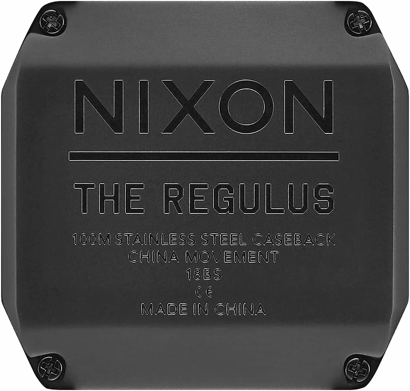 NIXON Regulus A1180 - 100m Water Resistant Men's Digital Sport Watch (46mm Watch Face, 29mm-24mm Pu/Rubber/Silicone Band)