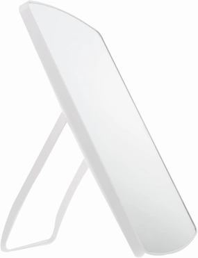 NOLITOY Tabletop Cosmetic Mirror Led Desktop Makeup Mirror Home Mirror Compact Folding Design White