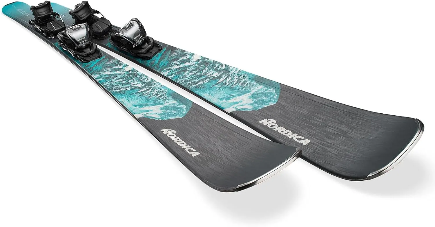 Nordica Women's Wild Belle 78 CA Stable Durable Maneuverable All Mountain Alpine Snow Skis with TP2 Compact 10 FDT Bindings