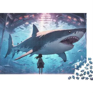 Oceans 500 Piece Colorful Fish Jigsaw Puzzles for Adults Fun Home Decoration Education Game Toy Intellectual Game Stress Relief Toy Premium & Durable 500pcs (52x38cm)