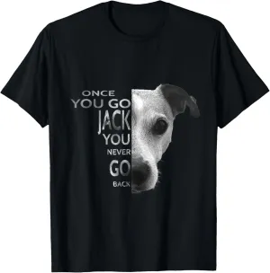 Once You Go Jack Russell Terrier Shirt Gift for Dog Lover T-Shirt