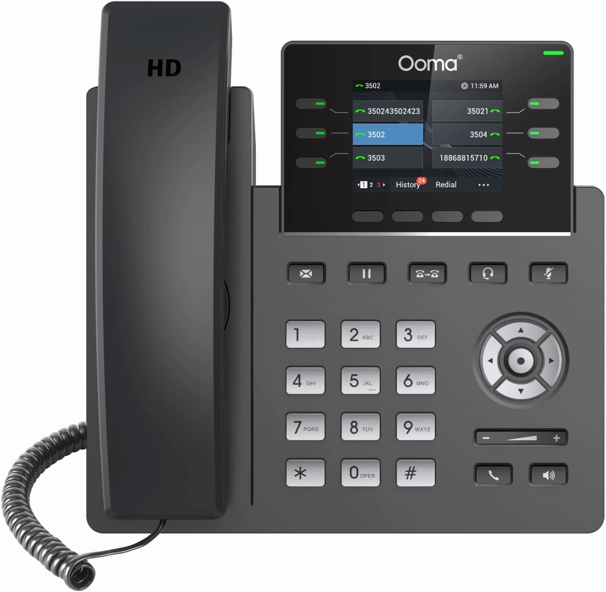 Ooma Provisioned 2613 IP Office Phone. Works Ony with Ooma Office Cloud-Based VoIP Phone Service with Virtual Receptionist, Desktop and Mobile app, Videoconferencing. Subscription Required.