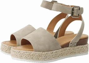 Open Toe Buckle Ankle Strap Wedge Casual Sandals for Women,Girls' Comfortable Dressy Summer Wedge Shoes Sandals Platform