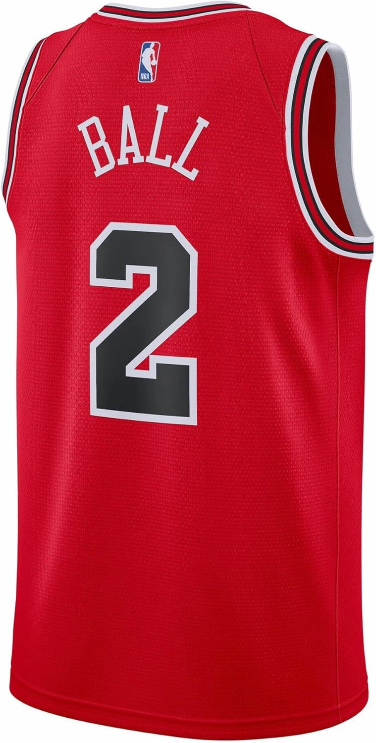 Outerstuff Lonzo Ball Chicago Bulls NBA Red #2 Kids Youth 8-20 Team Color Home Swingman Player Jersey