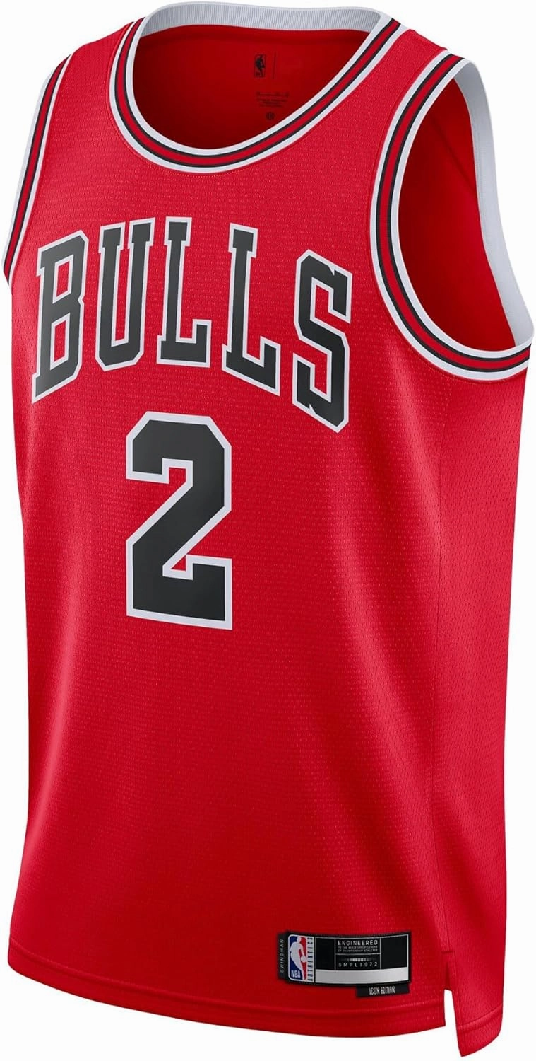 Outerstuff Lonzo Ball Chicago Bulls NBA Red #2 Kids Youth 8-20 Team Color Home Swingman Player Jersey