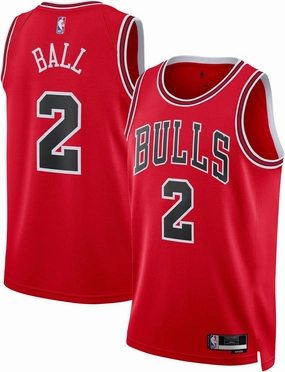 Outerstuff Lonzo Ball Chicago Bulls NBA Red #2 Kids Youth 8-20 Team Color Home Swingman Player Jersey