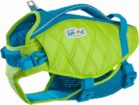 Outward Hound Standley Sport Dog Life Jacket, High-Performance Ripstop Dog Life Vest for Swimming, Boating, and Water Safety, Small, Green