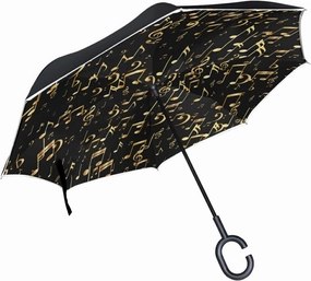 Oyihfvs Double Layer Inverted Umbrella, With C-Shaped Handle Windproof UV Proof Durable Parasol, For Men Women Outdoor Folding Rain Sun