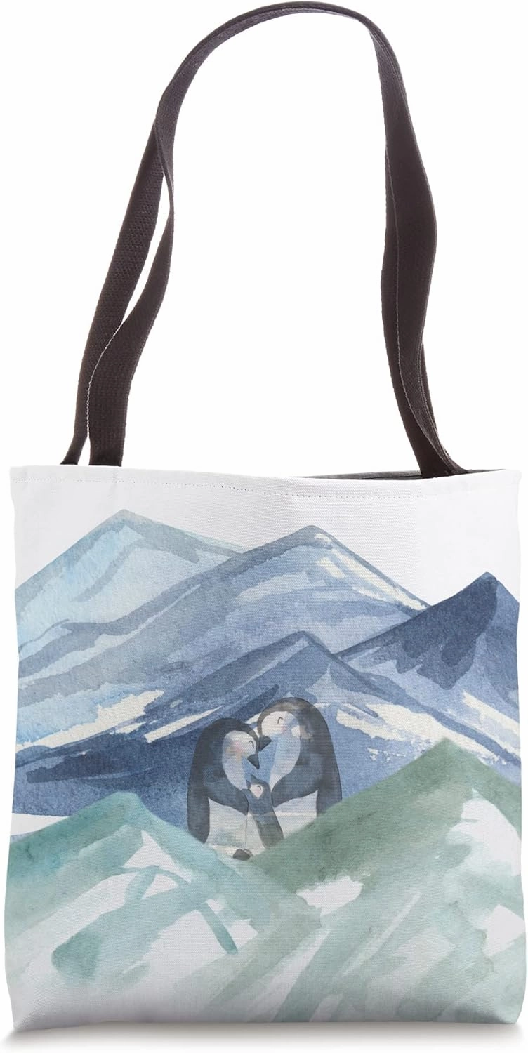Penguin Family waddle rookery, colony, and huddle Tote Bag