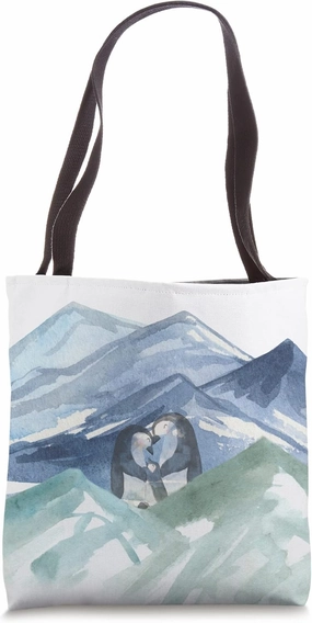 Penguin Family waddle rookery, colony, and huddle Tote Bag