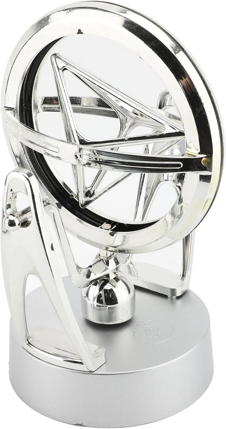Perpetual Motion Desk Toy, USB Magnetic Orbit Ornament Desktop Electronic Swinging Balance Ornament Perpetual Motion Rotation Model Orbital Newton Pendulum for Home Decor