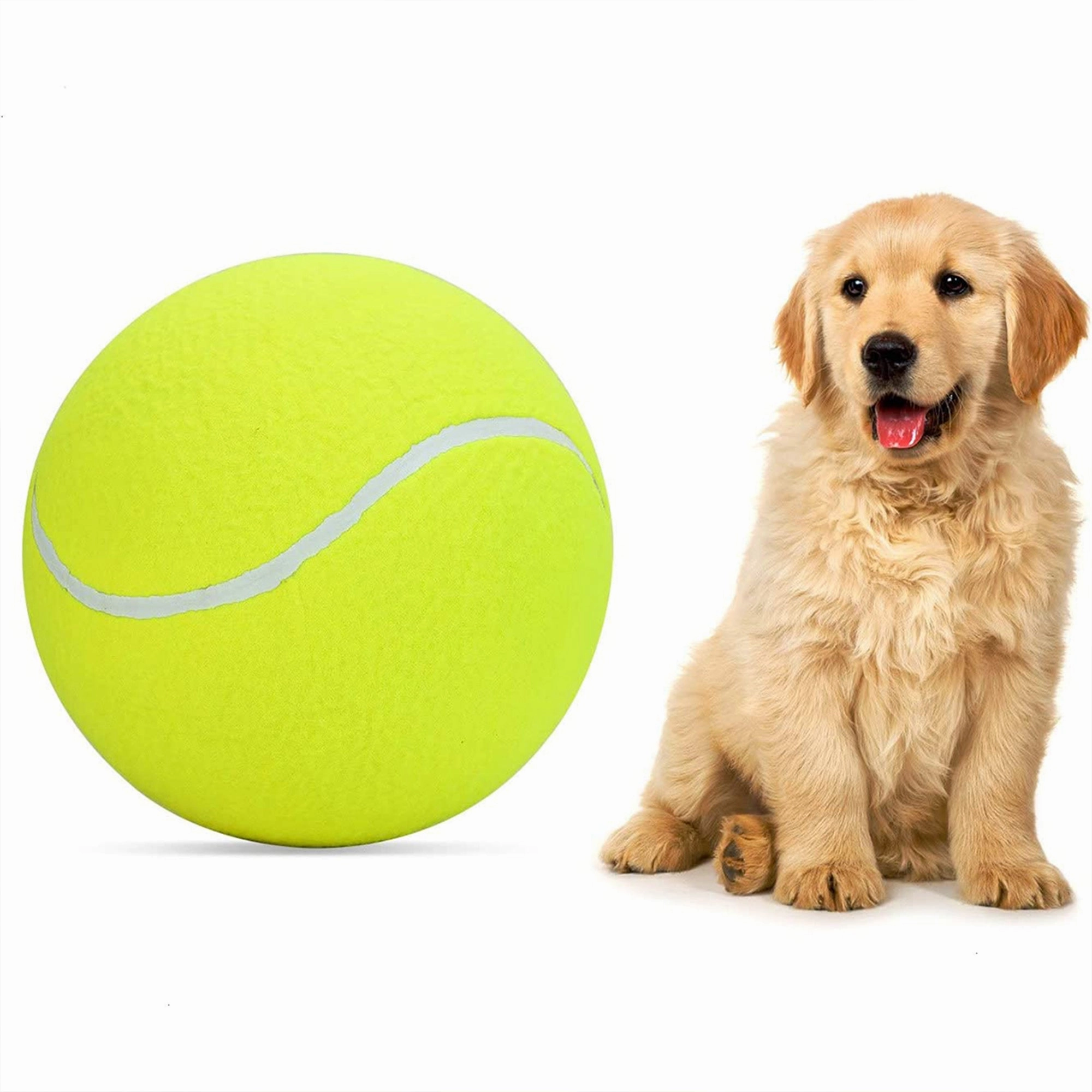 Pet Tennis Ball - 9.5" - Durable Rubber and Felt Material
