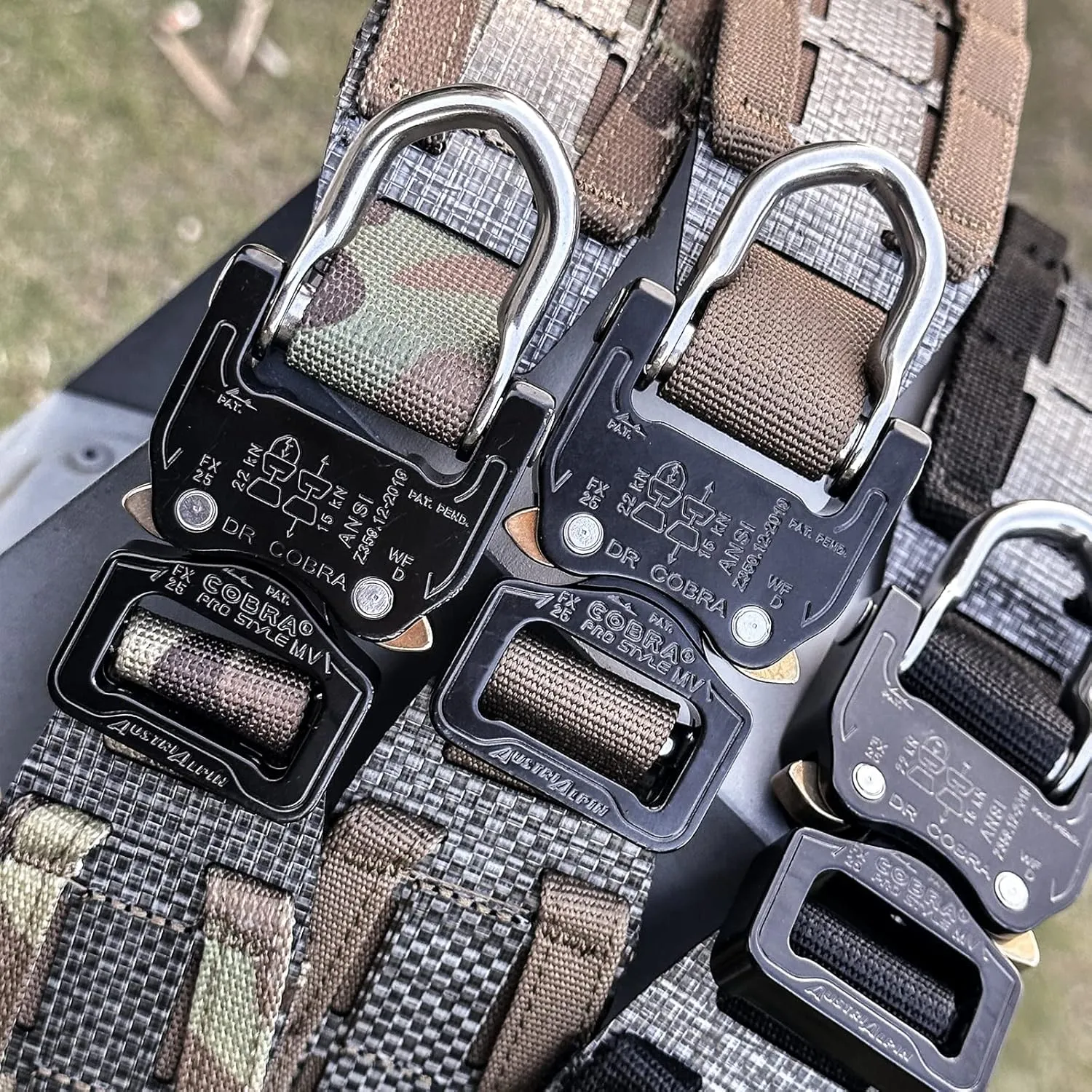 PETAC GEAR Tactical Belt Low Profile Molle Battle Cobra Belt Laser-Cut Tegris Rigid Shooting Gun Duty Belts