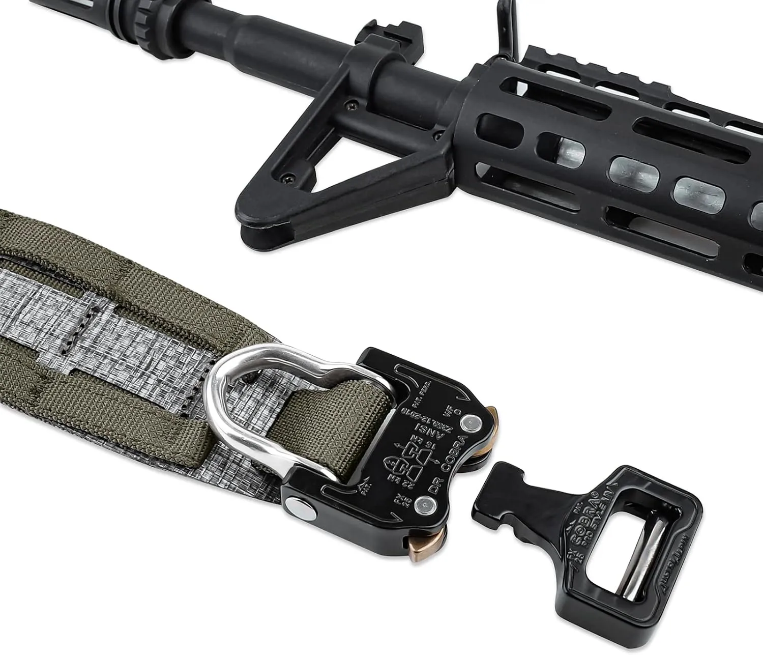 PETAC GEAR Tactical Belt Low Profile Molle Battle Cobra Belt Laser-Cut Tegris Rigid Shooting Gun Duty Belts
