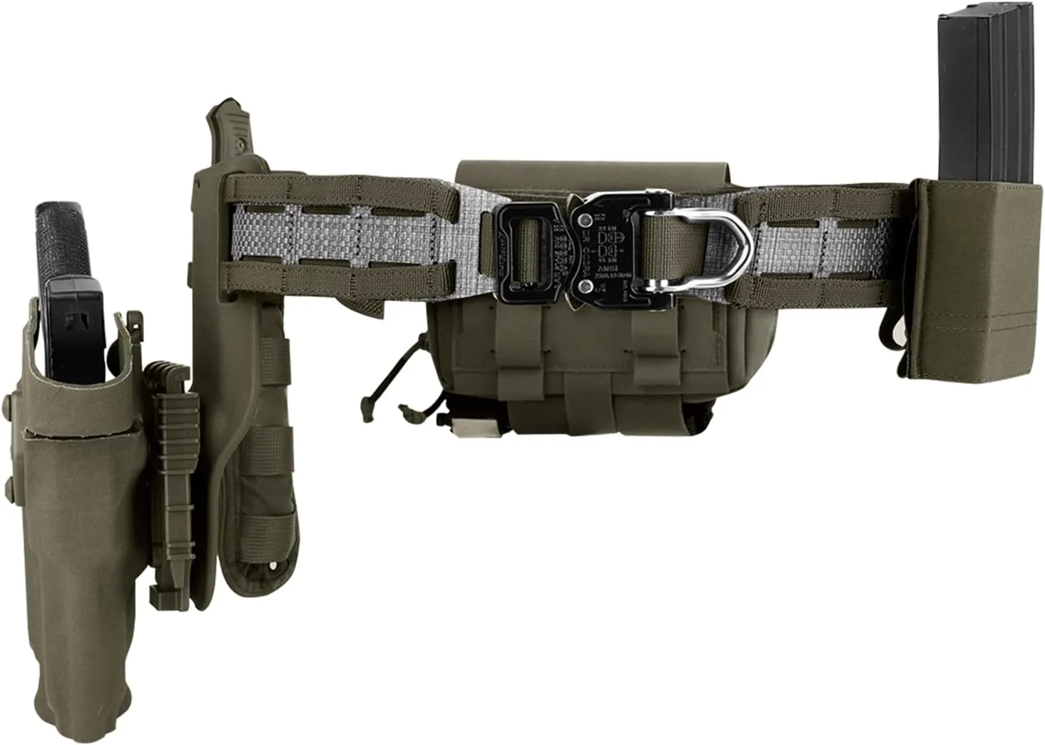 PETAC GEAR Tactical Belt Low Profile Molle Battle Cobra Belt Laser-Cut Tegris Rigid Shooting Gun Duty Belts